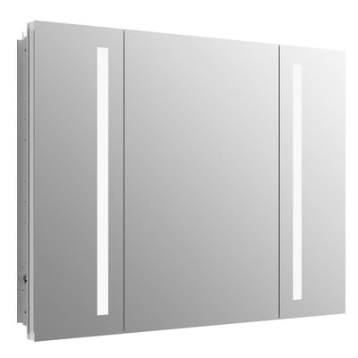 Verdera 40 in. W x 30 in. H Recessed or Surface-Mount Lighted Medicine Cabinet - Super Arbor