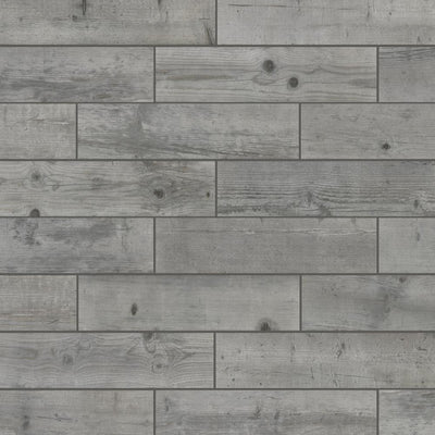 Florida Tile Home Collection Timber Grey 6 in. x 24 in. Porcelain Floor and Wall Tile (14 sq. ft. / case) - Super Arbor