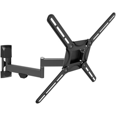 Barkan 29” to 56” Full Motion - 4 Movement Flat / Curved TV Wall Mount, Black, Patented, Touch & Tilt, Screen Leveling - Super Arbor