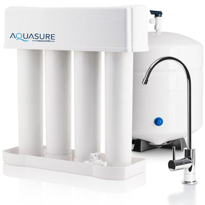 Premier PRO 100 GPD Reverse Osmosis Water Filtration System with LED Indicating Chrome Faucet - Super Arbor