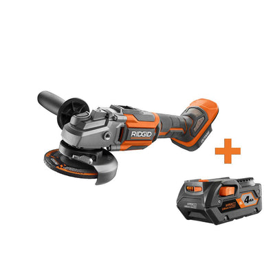 18-Volt OCTANE Cordless Brushless 4-1/2 in. Angle Grinder with 4.0 Ah Lithium-Ion Battery