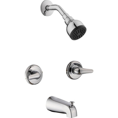 Aragon 2-Handle 1-Spray Tub and Shower Faucet in Chrome (Valve Included) - Super Arbor