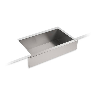 Lyric Farmhouse Undermount Apron Front Stainless Steel 34 in. Single Bowl Kitchen Sink - Super Arbor