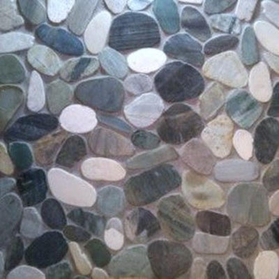 Delfino Stone Paradise Blend 12-in x 12-in Honed Natural Stone Pebble Floor and Wall Tile (0.95-sq. ft/ Piece)