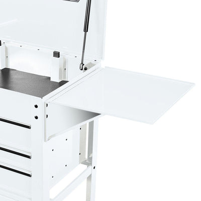 U.S. GENERAL Side Tray for 5-Drawer Mechanics Cart and 6-Drawer Full-Bank Cart, White - Super Arbor