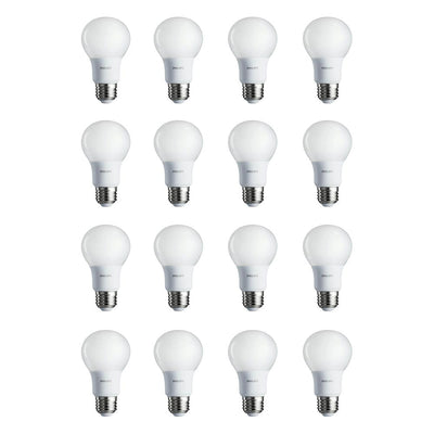 Philips 40-Watt Equivalent A19 Non-Dimmable Energy Saving LED Light Bulb Soft White (2700K) (16-Pack) - Super Arbor