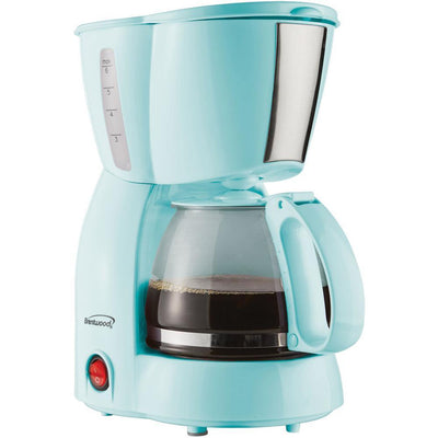 4-Cup Blue Coffee Maker - Super Arbor