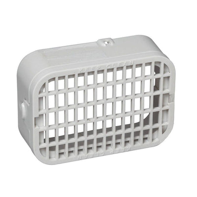 3 in. x 4 in. Plastic White Rodent Guard