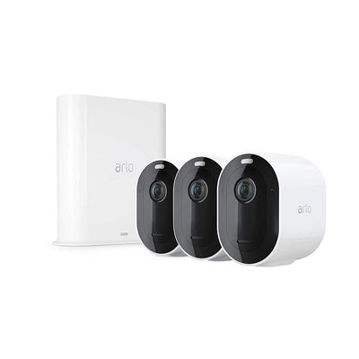Pro 3 - 2K Wire-Free Security 3 Camera System - White - Super Arbor