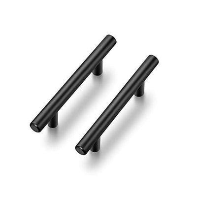 30 Pack | 5'' Cabinet Pulls Matte Black Stainless Steel Kitchen Drawer Pulls Cabinet Handles 5”Length, 3” Hole Center - Free Delivery
