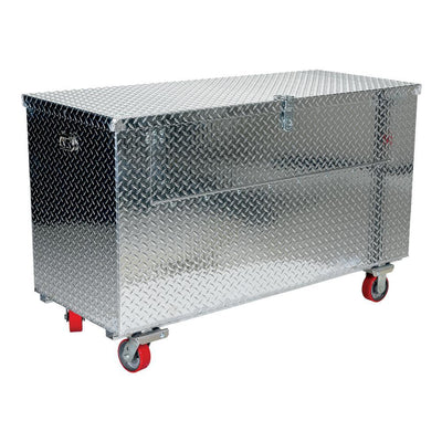 36 in. x 48 in. Aluminum Portable Fold Down Tool Box with Casters - Super Arbor