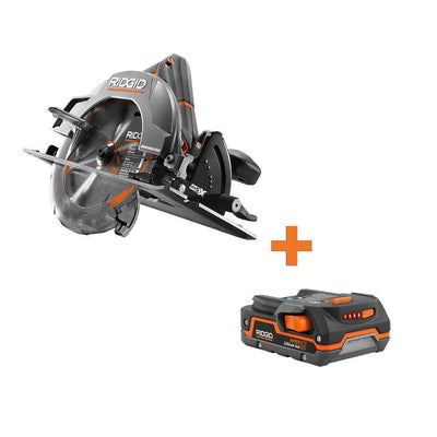 18-Volt Cordless Brushless 7-1/4 in. Circular Saw with 1.5 Ah Lithium-Ion Battery - Super Arbor