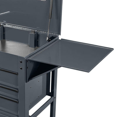 U.S. GENERAL Side Tray for 5-Drawer Mechanics Cart and 6-Drawer Full-Bank Cart, Slate Gray - Super Arbor