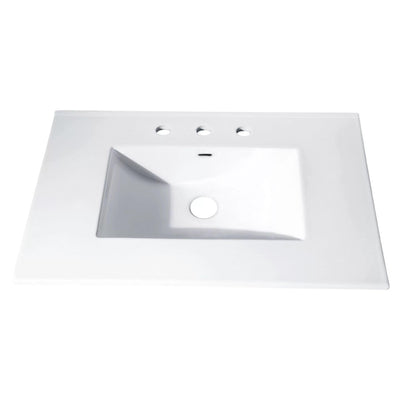 31 in. Vitreous China Vanity Top