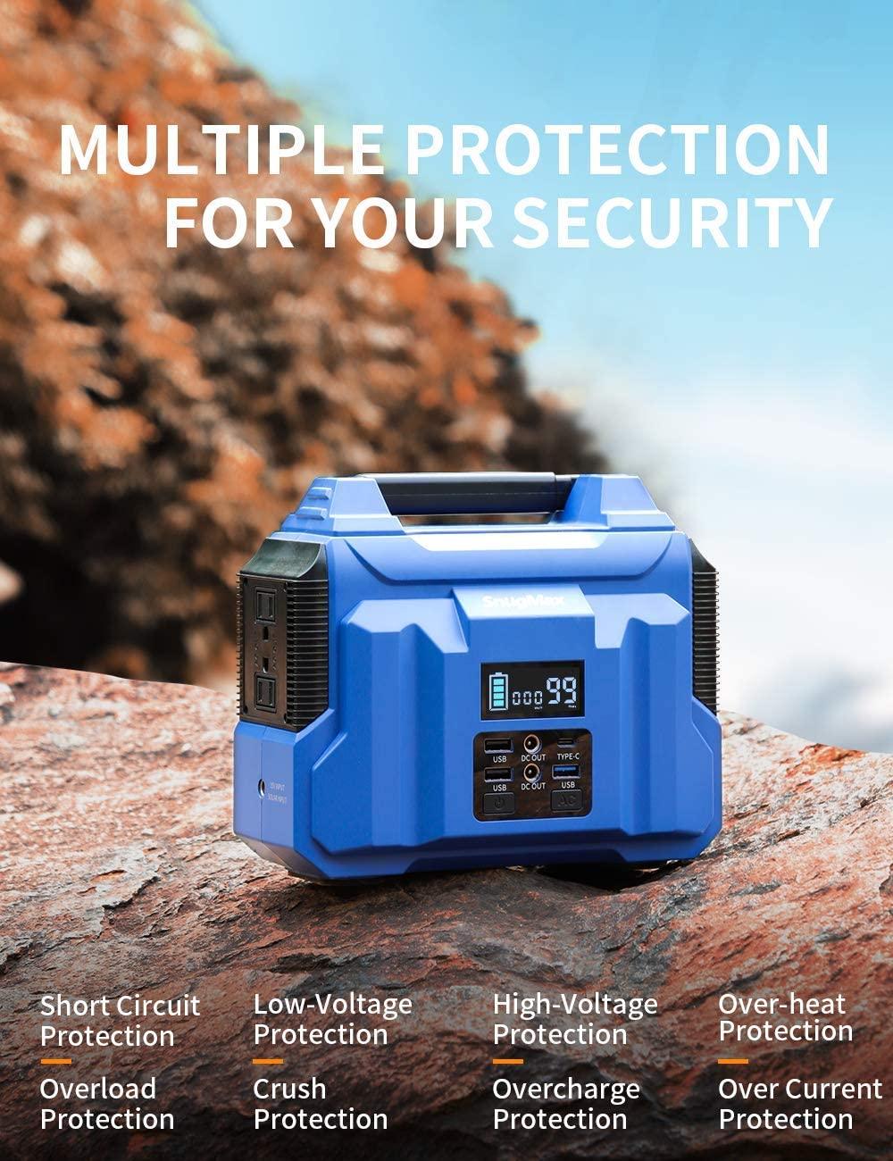 SNUGMAX Vickers 200 Portable Power Station with 222Wh Backup
