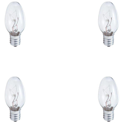 Philips 7-Watt C7 Incandescent Night-Light Replacement Light Bulb (4-Pack) - Super Arbor