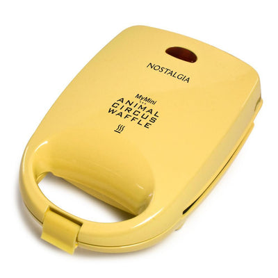 520 W 4-Waffle Yellow Animal Circus Waffle Maker - Super Arbor