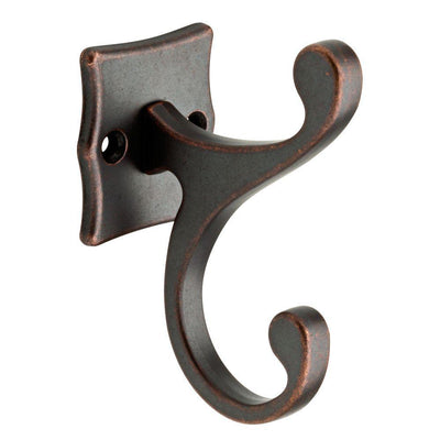 4-3/8 in. Statuary Bronze Rustic Scroll Wall Hook - Super Arbor