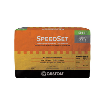 Custom Building Products SpeedSet 25 lbs. Gray Fortified Thinset Mortar