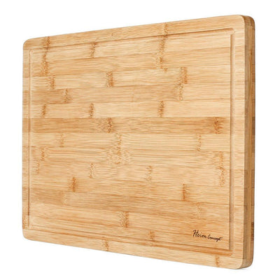 Premium Bamboo Cutting Board and Serving Tray with Drip Groove - Super Arbor