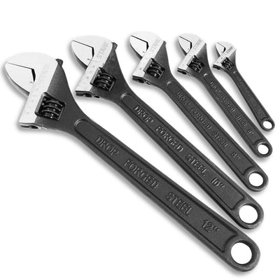 Adjustable Wrench Set with Carrying Pouch (5-Pieces) - Super Arbor