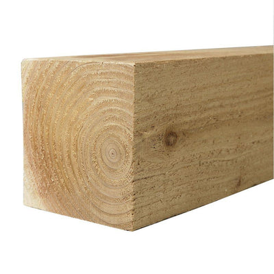 Rough Western Red Cedar Lumber (Common: 4 in. x 4 in. x 8 ft; Actual: 3.500 in. x 3.5 in. x 96.0 in.) - Super Arbor