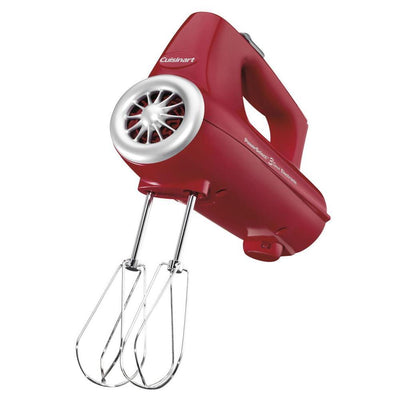 PowerSelect 3-Speed Red Hand Mixer with Spatula and Recipe Book - Super Arbor