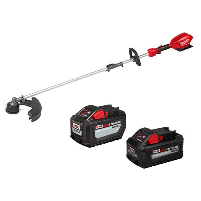 Milwaukee M18 FUEL 18-Volt Lithium-Ion Brushless Cordless String Grass Trimmer with Attachment Capability 12 Ah and 8 Ah Batteries - Super Arbor