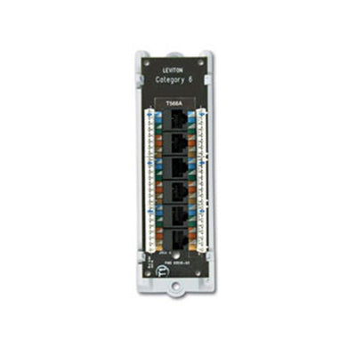 Structured Media 1x6 Cat 6 Board with Bracket - Super Arbor