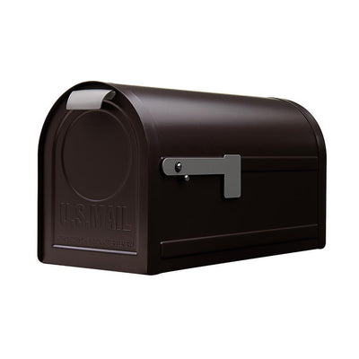 Northpointe Large, Steel Post Mount Mailbox, Venetian Bronze - Super Arbor