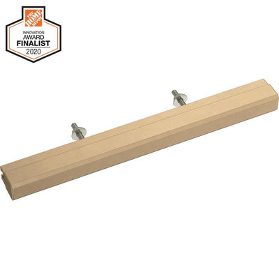 Tapered Edge 1 in. to 4 in. (25 mm to 102 mm) Matte Black Adjustable Drawer Pull - Super Arbor