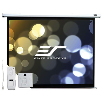 49 in. H x 87 in. W Electric Projection Screen with Black Case - Super Arbor