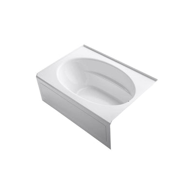 Windward 60 in. x 42 in. Acrylic Alcove Bathtub with Integral Apron and Right-Hand Drain in White - Super Arbor