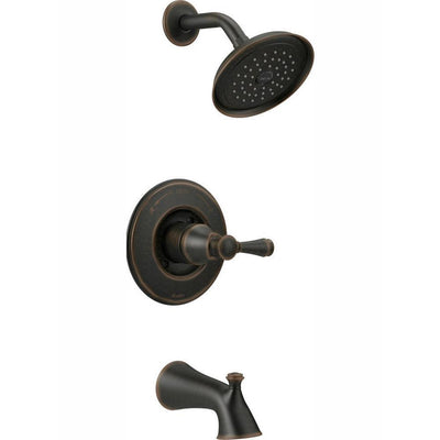 Silverton Single-Handle 1-Spray Tub and Shower Faucet in Venetian Bronze (Valve Included) - Super Arbor
