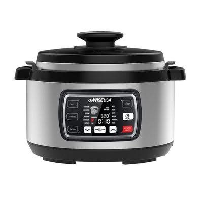 Ovate 8.5 Qt. Stainless Steel Electric Pressure Cooker Oval with Accessories and 50-Recipes - Super Arbor