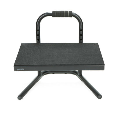 Black Metal Ergonomic Height Adjustable Non-Slip Universal Foot Rest - Super Arbor