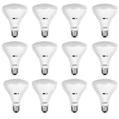 Feit Electric 65-Watt Equivalent Soft White/Cool White/Daylight BR30 IntelliBulb LED Color Choice Light Bulb (12-Pack) - Super Arbor