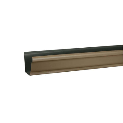 5 in. x 10 ft. K-Style Natural Clay Aluminum Gutter