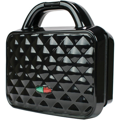 Couture Purse Black Nonstick Dual Waffle Maker - Super Arbor