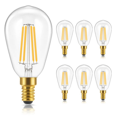YANSUN 40-Watt Equivalent ST48 Edison LED Light Bulb Warm White (6-Pack) - Super Arbor