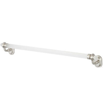 Glass Series 24 in. Towel Bar in Triple Plated Chrome - Super Arbor