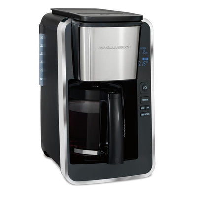 12-Cup Black Programmable Easy Access Deluxe Coffee Maker - Super Arbor