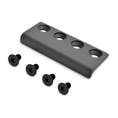 Matte Black Sliding Flat Rail Track Connector Barn Door Hardware - Super Arbor