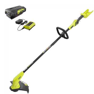 RYOBI 40-Volt Lithium-Ion Cordless String Trimmer – 2.0 Ah Battery and Charger Included - Super Arbor