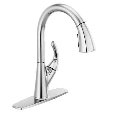 Parkwood Single-Handle Pull-Down Sprayer Kitchen Faucet in Chrome - Super Arbor