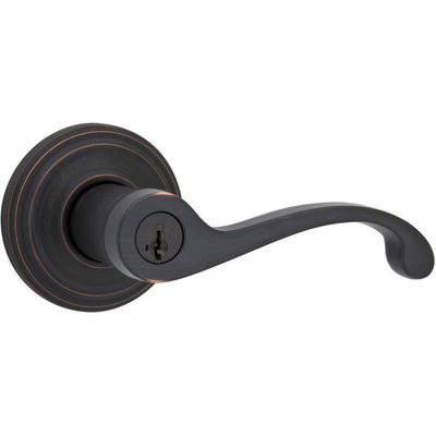 Commonwealth Venetian Bronze Keyed Entry Door Lever Featuring SmartKey - Super Arbor