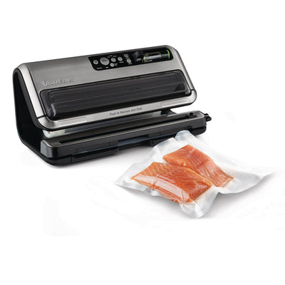 2-in-1 Black and Silver Automatic Food Vacuum Sealer - Super Arbor