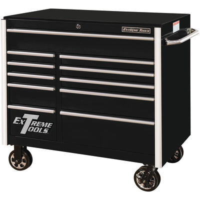 RX Series 41 in. 11-Drawer Roller Cabinet Tool Chest in Black - Super Arbor