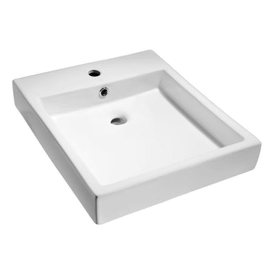 Deux Series Ceramic Vessel Sink in White - Super Arbor