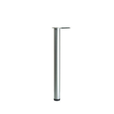 27-1/2 in. Brushed Nickel Metal Round Adjustable Leg (4-Pack) - Super Arbor